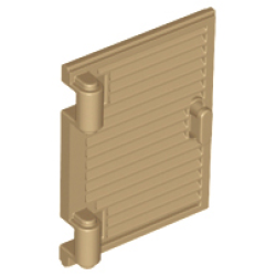 Shutter for Window 1 x 2 x 3 with Hinges and Handle - Dark Tan Shutter for Window 1 x 2 x 3 with Hinges and Handle - Dark Tan