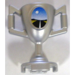 Minifigure, Utensil Trophy Cup with Road and Full Moon Pattern (Sticker) - Set 8898