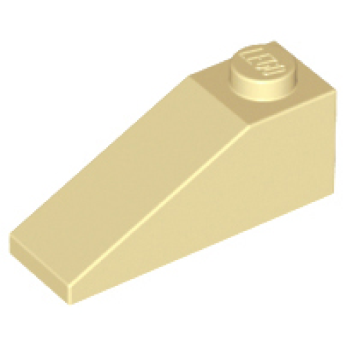 Деталь LEGO 4286 Slope 33 3 x 1 - Tan