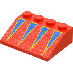 Slope 33 3 x 4 with Blue Triangles with Yellow Borders Pattern Slope 33 3 x 4 with Blue Triangles with Yellow Borders Pattern