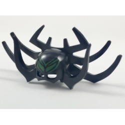 Minifigure, Headgear Mask with Spider Leg Horns and Dark Green Forehead Pattern (Hela) Minifigure, Headgear Mask with Spider Leg Horns and Dark Green Forehead Pattern (Hela)