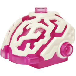 Minifigure, Head, Modified Alien Cyber Brain with Molded White Fissures Pattern Minifigure, Head, Modified Alien Cyber Brain with Molded White Fissures Pattern
