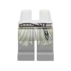 Hips and Light Bluish Gray Legs with Tattered White Robe and Light Bluish Gray Belt Pattern Hips and Light Bluish Gray Legs with Tattered White Robe and Light Bluish Gray Belt Pattern