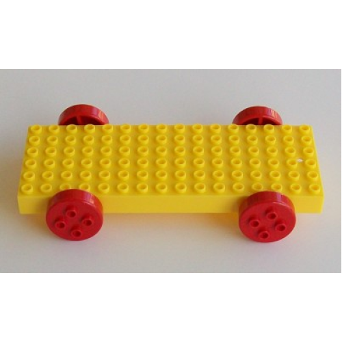 Деталь LEGO carbasemi Minitalia Brick, Modified 16 x 6 with 4 wheels
