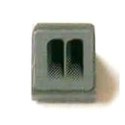 Slope 30 1 x 1 x 2/3 with Black and Dark Gray Double Exhaust Pattern Model Left (Sticker) - Set 8154