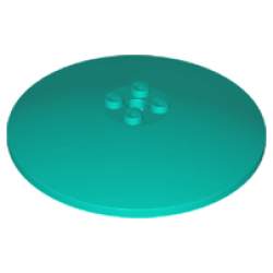 Dish 8 x 8 Inverted (Radar) - Solid Studs - Dark Turquoise Dish 8 x 8 Inverted (Radar) - Solid Studs - Dark Turquoise
