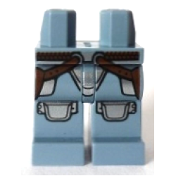 Hips and Legs with Reddish Brown Belt with Rounds on Straps, Silver Armor Plates and Knees Pattern Hips and Legs with Reddish Brown Belt with Rounds on Straps, Silver Armor Plates and Knees Pattern