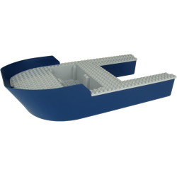 Boat, Hull Giant Bow 40 x 20 x 7 with Light Bluish Gray Top (18913 / 18912) Boat, Hull Giant Bow 40 x 20 x 7 with Light Bluish Gray Top (18913 / 18912)