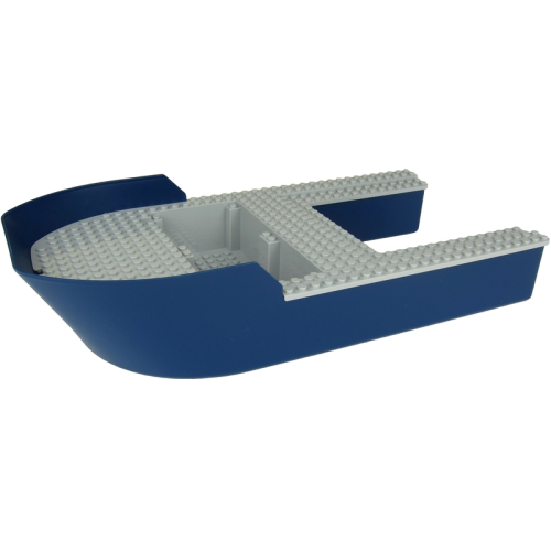 Деталь LEGO 18913c02 Boat, Hull Giant Bow 40 x 20 x 7 with Light Bluish Gray Top (18913 / 18912)