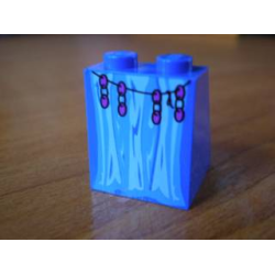 Slope 65 2 x 2 x 2 with Bottom Tube with Minifigure Dress / Skirt / Robe, HP Professor Trelawney Pattern