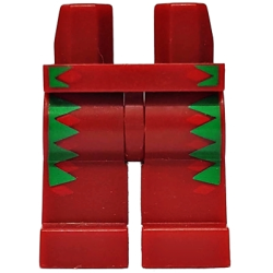 Hips and Legs with Bright Green and Red Trim Pattern Hips and Legs with Bright Green and Red Trim Pattern