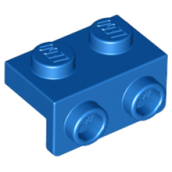 Bracket 1 x 2 - 1 x 2 - Blue