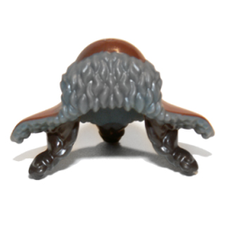 Minifigure, Headgear Hat Fur-lined with Flaps over Dark Brown Braided Hair Pattern Minifigure, Headgear Hat Fur-lined with Flaps over Dark Brown Braided Hair Pattern