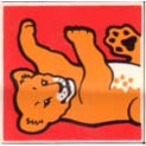 Деталь LEGO 2756pb085 Duplo, Tile 2 x 2 x 1 with Lion Mosaic Picture 13 Pattern