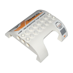 Slope, Curved 8 x 8 x 2 Double with Cutout with Vent and 'RHINO 1 CAP : MILANOVITCH Slope, Curved 8 x 8 x 2 Double with Cutout with Vent and 'RHINO 1 CAP : MILANOVITCH