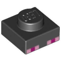 Plate 1 x 1 with 4 Bright Pink and 2 Magenta Squares Pattern (Minecraft Enderman Eyes) Plate 1 x 1 with 4 Bright Pink and 2 Magenta Squares Pattern (Minecraft Enderman Eyes)