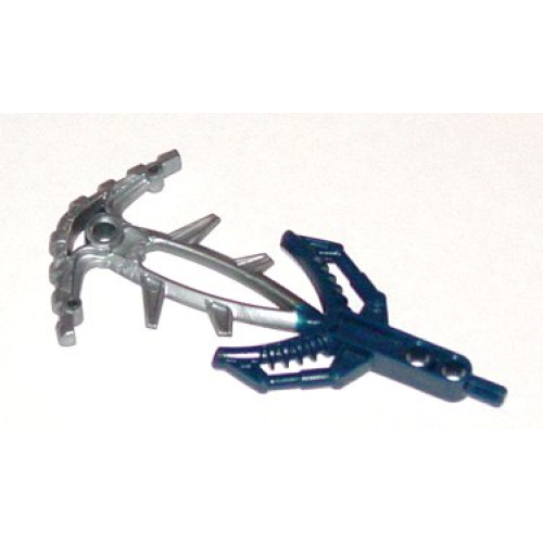 Деталь LEGO 50924pb01 Bionicle Weapon Hordika Fin Barb with Molded Pearl Light Gray Flexible End Pattern