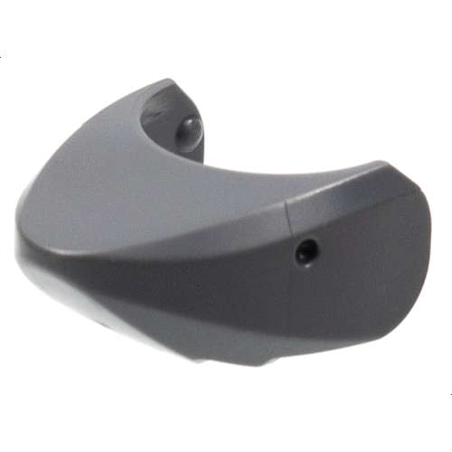 Деталь LEGO 87587 Shark Head with Rounded Nose and Debossed Eyes - Dark Bluish Gray