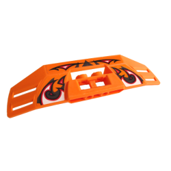 Technic, Panel RC Car Spoiler with Black, Red and White Flames Pattern (Stickers) - Set 8676 Technic, Panel RC Car Spoiler with Black, Red and White Flames Pattern (Stickers) - Set 8676