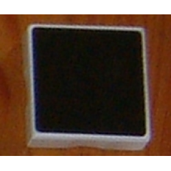 Duplo, Tile 2 x 2 with Shape Black Square Pattern