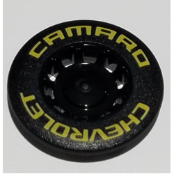 Wheel Cover 10 Spoke Recessed with Yellow 'CHEVROLET CAMARO' Pattern