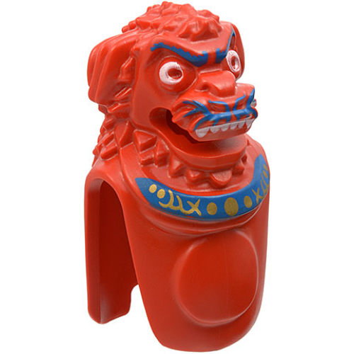 Деталь LEGO 43902pb01 Creature Head and Torso - Lion-Dog with Jun-Chi Pattern