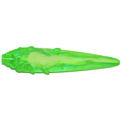 Flame / Vapor Trail with Ovals and Axle Hole End with Marbled Yellowish Green Pattern Flame / Vapor Trail with Ovals and Axle Hole End with Marbled Yellowish Green Pattern