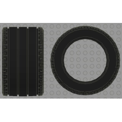 Tire 81.8 x 50 Technic Straight Tread