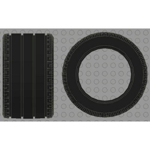 Деталь LEGO 32296 Tire 81.8 x 50 Technic Straight Tread
