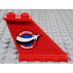 Tail 4 x 1 x 3 with 'AVIATION AIRSHOW' Pattern Model Right Side (Sticker) - Set 60103 Tail 4 x 1 x 3 with 'AVIATION AIRSHOW' Pattern Model Right Side (Sticker) - Set 60103