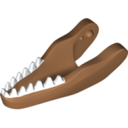 Dinosaur Jaw Lower Carnotaurus with White Teeth Pattern Dinosaur Jaw Lower Carnotaurus with White Teeth Pattern