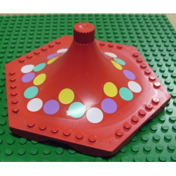 Fabuland Merry-Go-Round Type 2 Roof with Spots Pattern (Stickers) - Set 3683 Fabuland Merry-Go-Round Type 2 Roof with Spots Pattern (Stickers) - Set 3683