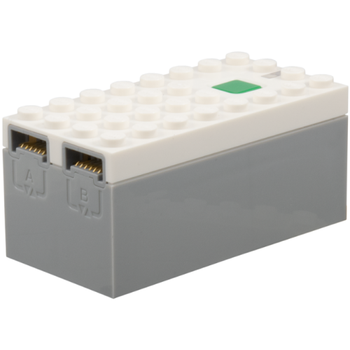 Деталь LEGO 34742c00 Electric 9V Battery Box Powered Up Bluetooth HUB - Top Cover with Switch and Ports