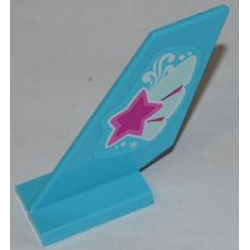 Tail Shuttle with Magenta Star on Butterfly Wing Pattern on Both Sides (Stickers) - Set 3063 Tail Shuttle with Magenta Star on Butterfly Wing Pattern on Both Sides (Stickers) - Set 3063