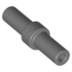 Bar 2L with Stop Ring - Dark Bluish Gray