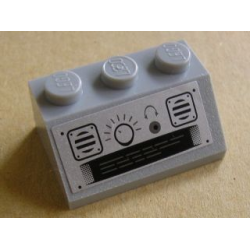 Slope 45 2 x 3 with Radio Control and Loudspeaker Pattern (Sticker) - Set 8635