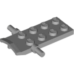 Plate, Modified 2 x 4 with Lever End and Bar Handles on Sides