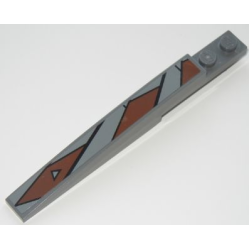 Slope, Curved 10 x 1 with SW Sith Pattern (Sticker) - Set 7957 Slope, Curved 10 x 1 with SW Sith Pattern (Sticker) - Set 7957