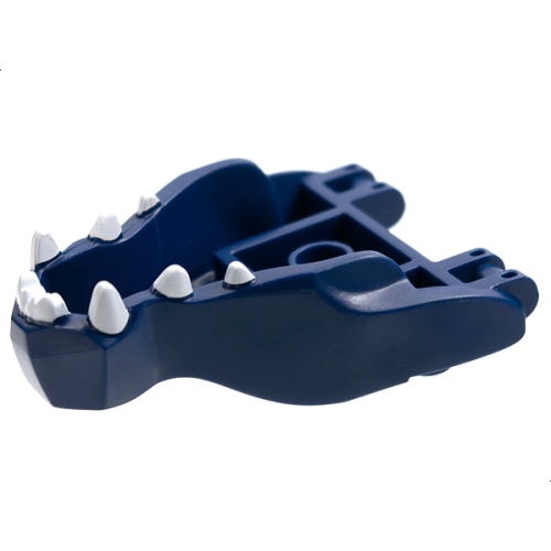 Деталь LEGO 72362pb03 Dragon Head (Ninjago) Jaw with 2 Bar Handles on Back with White Teeth Pattern