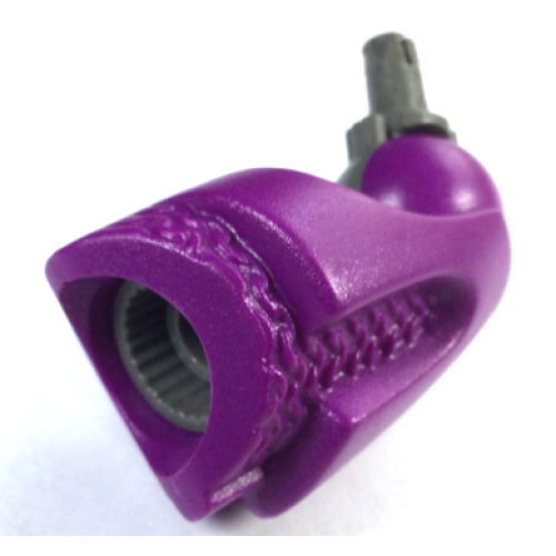 Деталь LEGO gal79 Galidor Limb Arm/Leg Tager, Top Section with Dark Gray Rotation Joint Pin - Purple