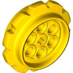 Technic Tread Sprocket Wheel Large - Yellow Technic Tread Sprocket Wheel Large - Yellow