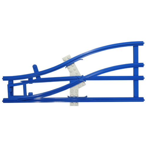 Деталь LEGO x878cx1 Train, Track 4.5V Switch Point Left with White Ties