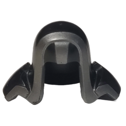 Minifigure, Headgear Hood with Shoulder Pads with Pearl Dark Gray Trim Pattern Minifigure, Headgear Hood with Shoulder Pads with Pearl Dark Gray Trim Pattern