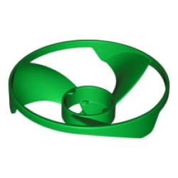 Propeller 3 Blade 13 Diameter (Ninjago Airjitzu Flyer Vortex Rotor) - Green Propeller 3 Blade 13 Diameter (Ninjago Airjitzu Flyer Vortex Rotor) - Green