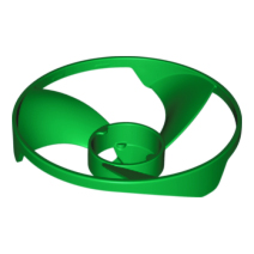 Деталь LEGO 18592 Propeller 3 Blade 13 Diameter (Ninjago Airjitzu Flyer Vortex Rotor) - Green
