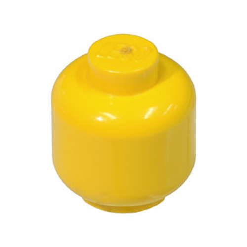 Деталь LEGO 3626a Minifigure, Head (Plain) - Solid Stud - Yellow
