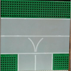 Baseplate, Road 32 x 32 7-Stud T Intersection with Runway 'V' Narrow Pattern Baseplate, Road 32 x 32 7-Stud T Intersection with Runway 'V' Narrow Pattern