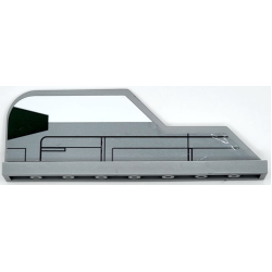 Tail 8 x 1 with Stepped Fin with Dark Green Trapezoid, White Stripe and Black Lines Pattern Model Right Side (Sticker) - Set 75150