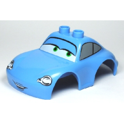 Duplo Car Body 2 Top Studs Sports Coupe with Cars Sally Pattern