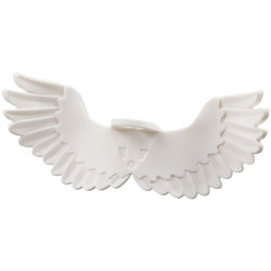 Minifigure Wings Feathered Extended Bent with Neck Bracket